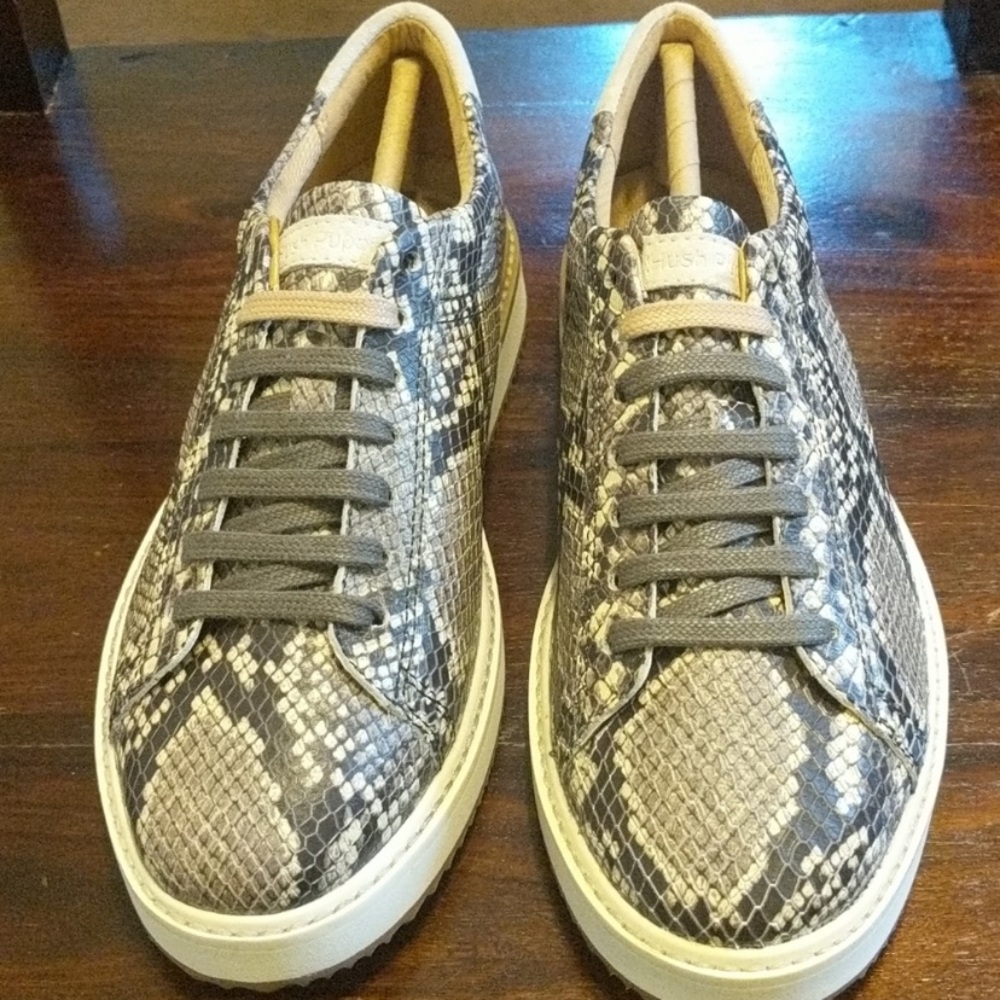 🎁 Leather snakeskin Hush puppies Sneakers